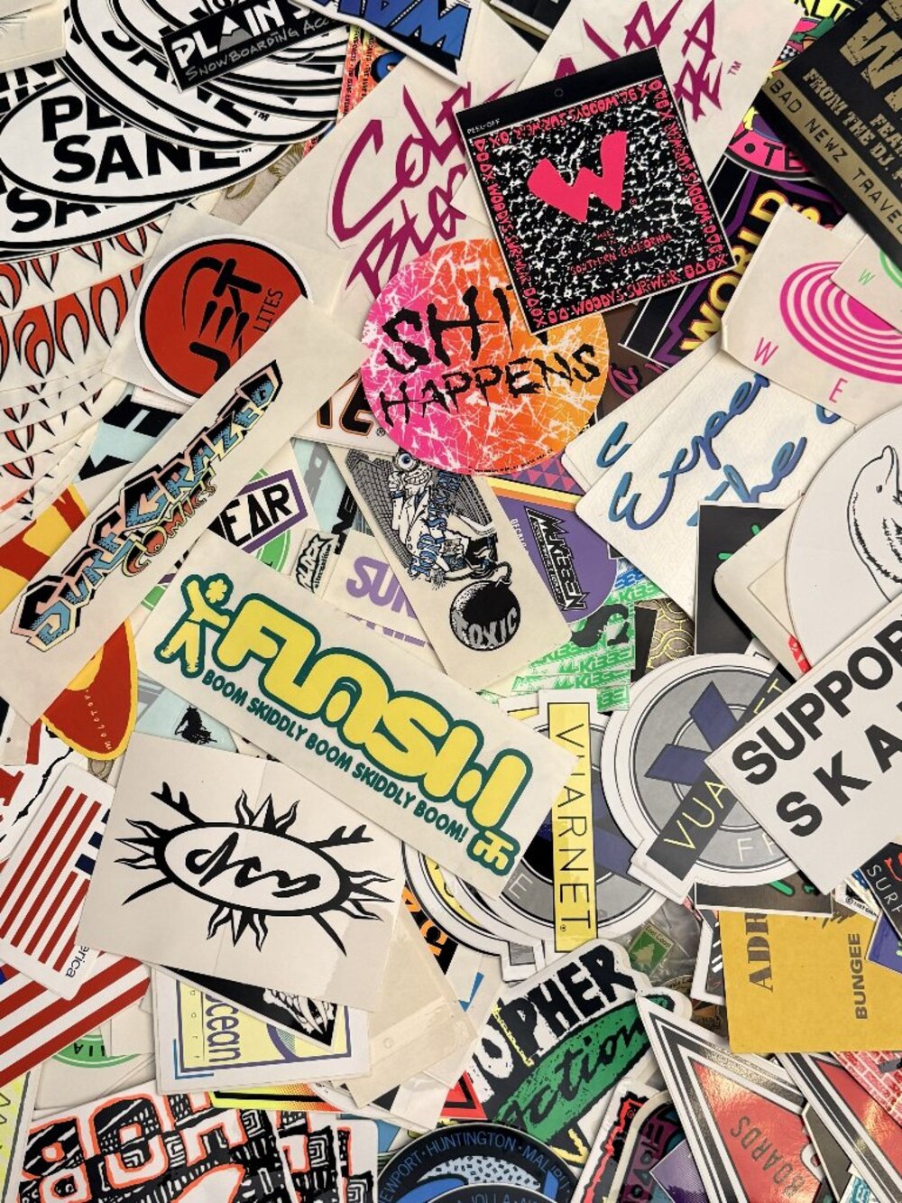 Vintage 90's-2000's Random Sports and Brand Stickers- All Original Lot of 50